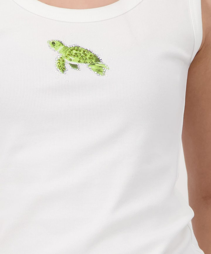 Dames top ecru