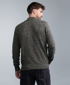 Heren trui met rits grijs