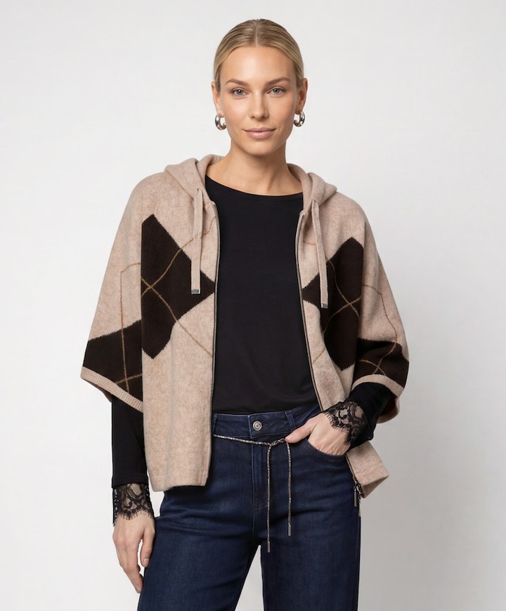 Dames vest beige