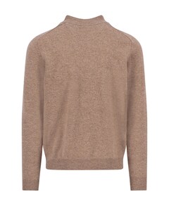 Heren trui met rits beige