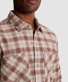 Heren overshirt beige