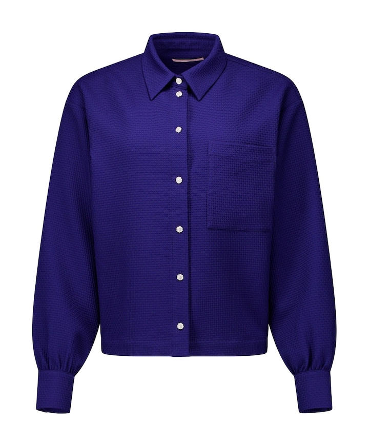 Dames blouse blauw