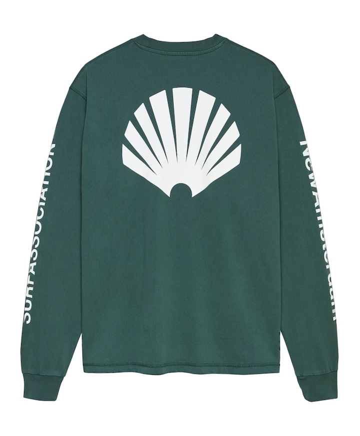 Heren longsleeve groen