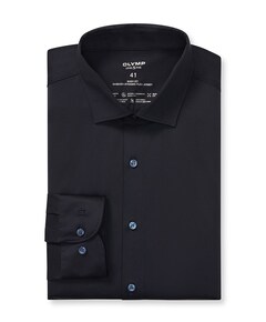 Heren overhemd lange mouw blauw