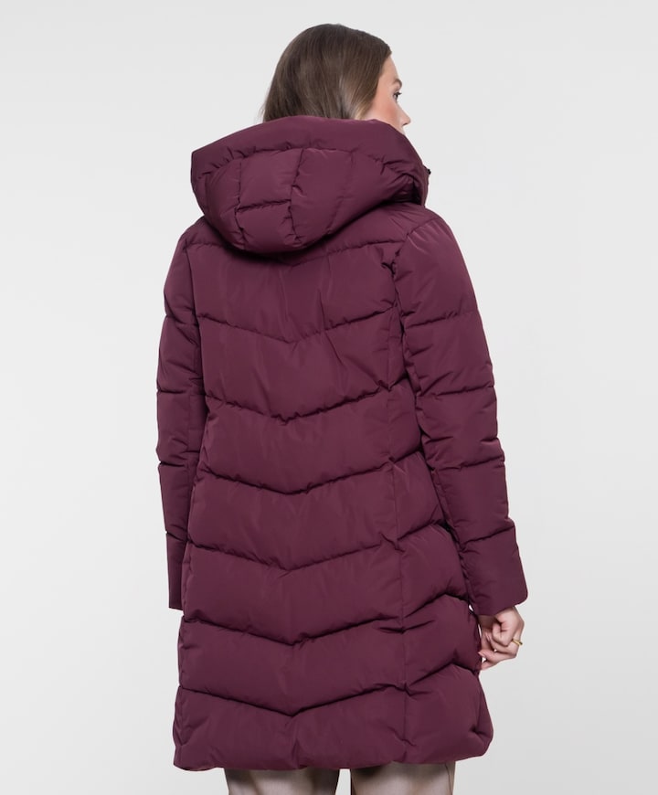 Dames jas bordeaux
