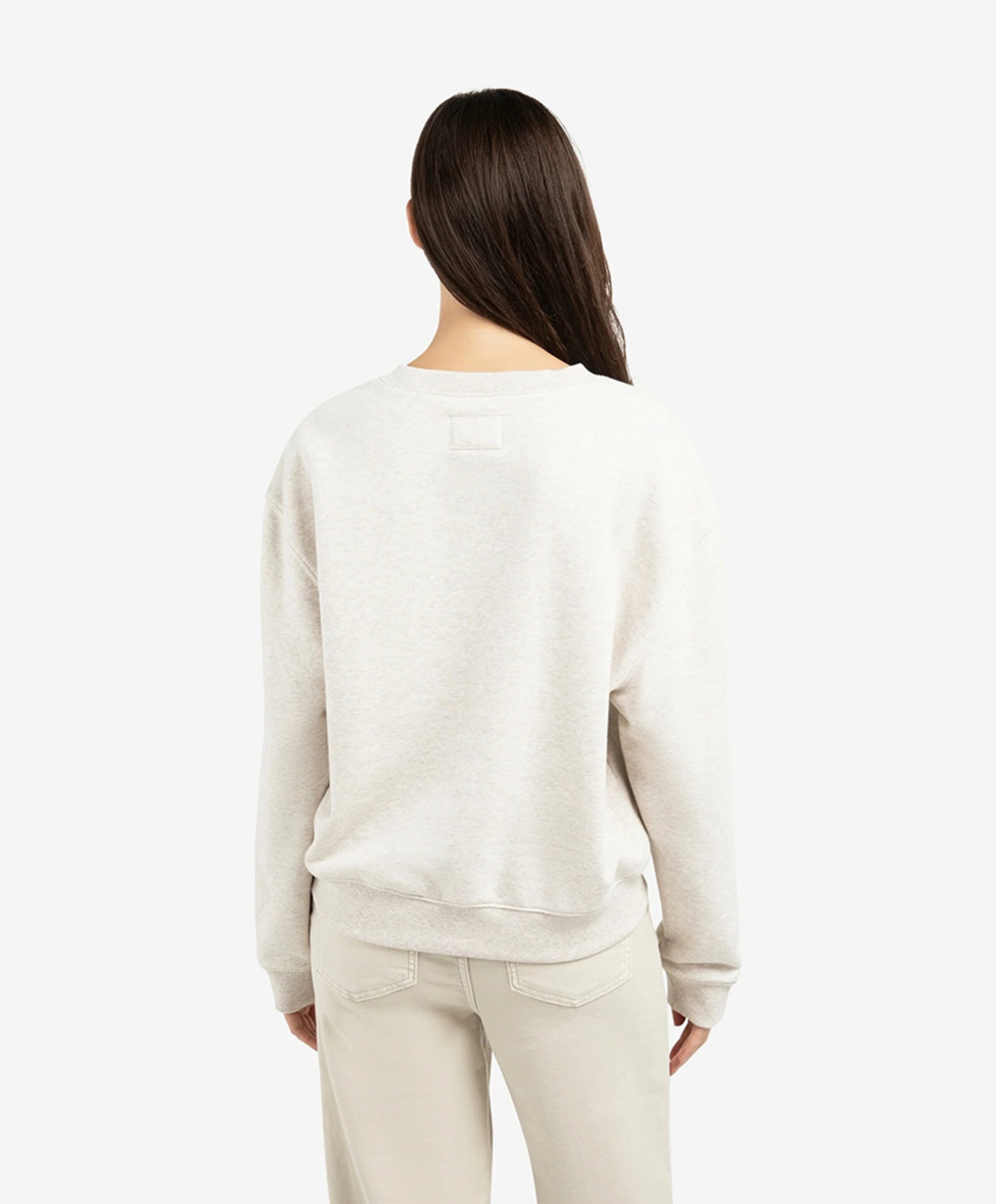 Sweatshirt Oversize YAYA Femme - Taille 38 Beige - Viscose & Coton - Style Décontracté