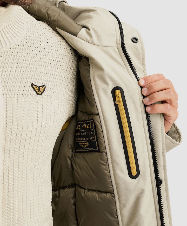 Heren jas beige