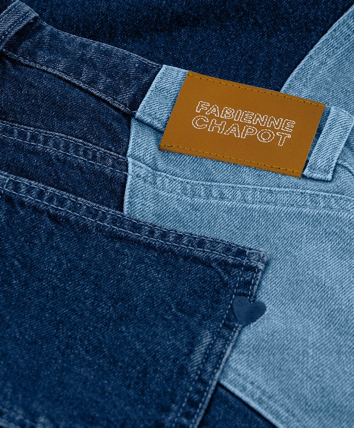 Thea Wavy jeans blauw