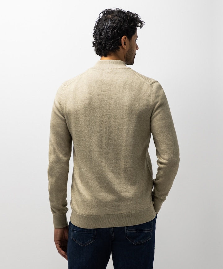 Heren vest beige