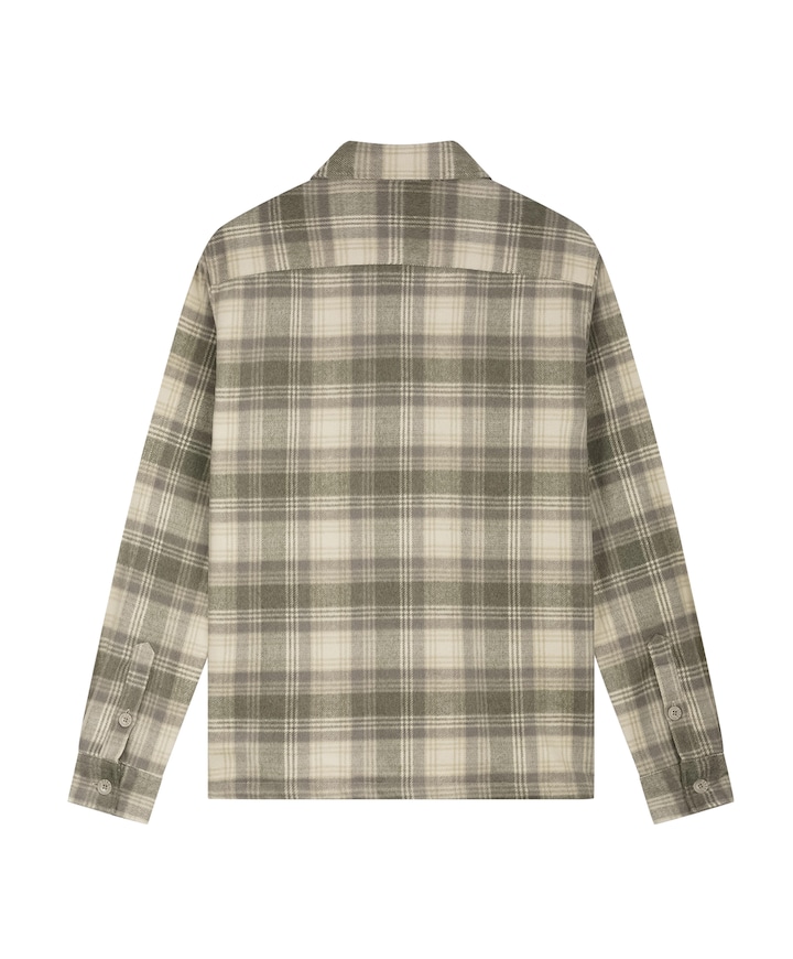 Overshirt lange mouw beige