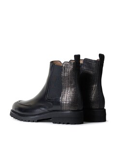 Giulia dames enkellaarzen zwart