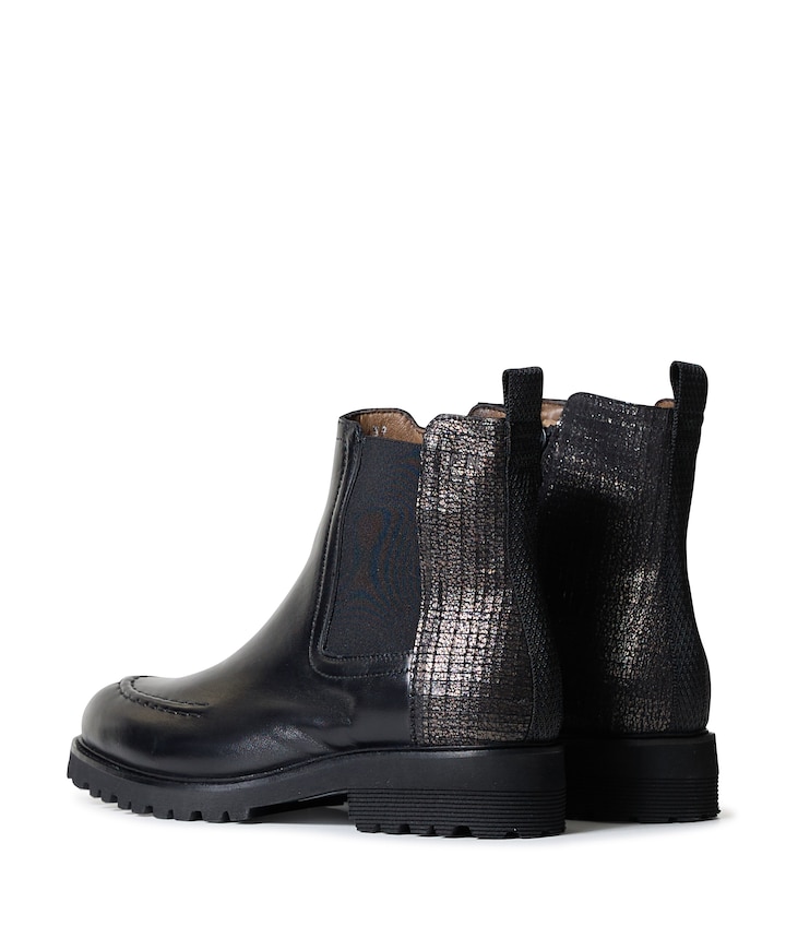 Giulia dames enkellaarzen zwart