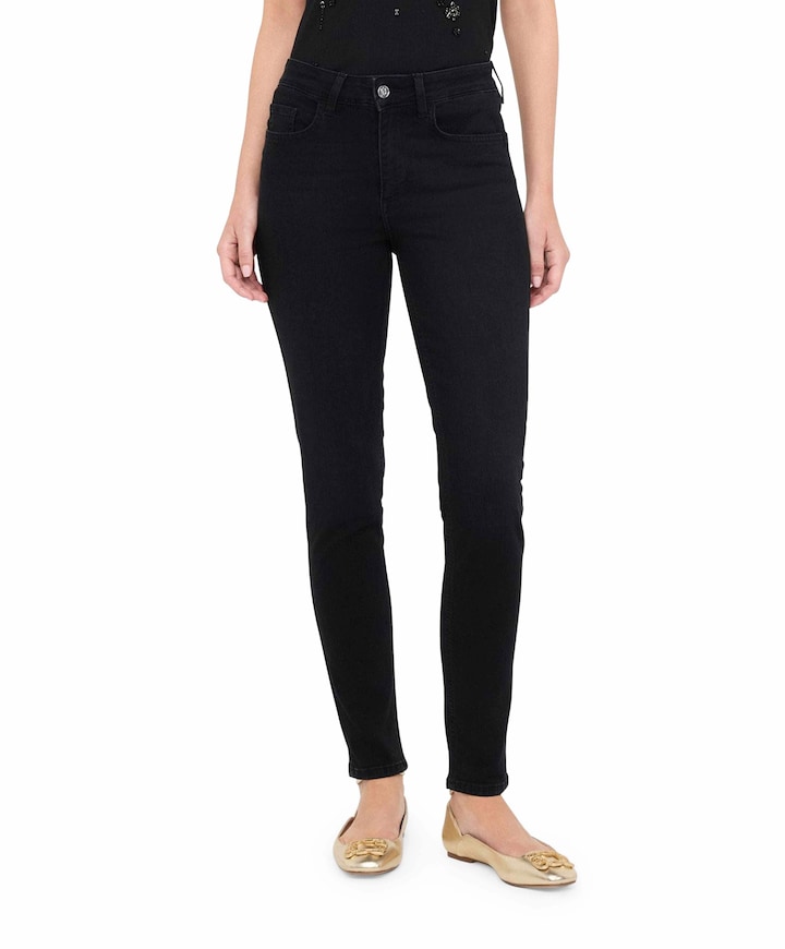 B. Up Divine H.W. dames jeans zwart