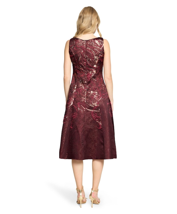 Dames jurk bordeaux