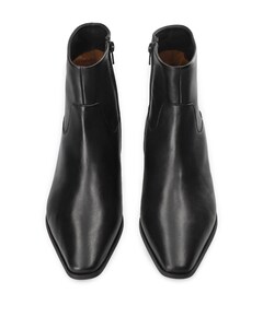 dames enkellaarzen zwart