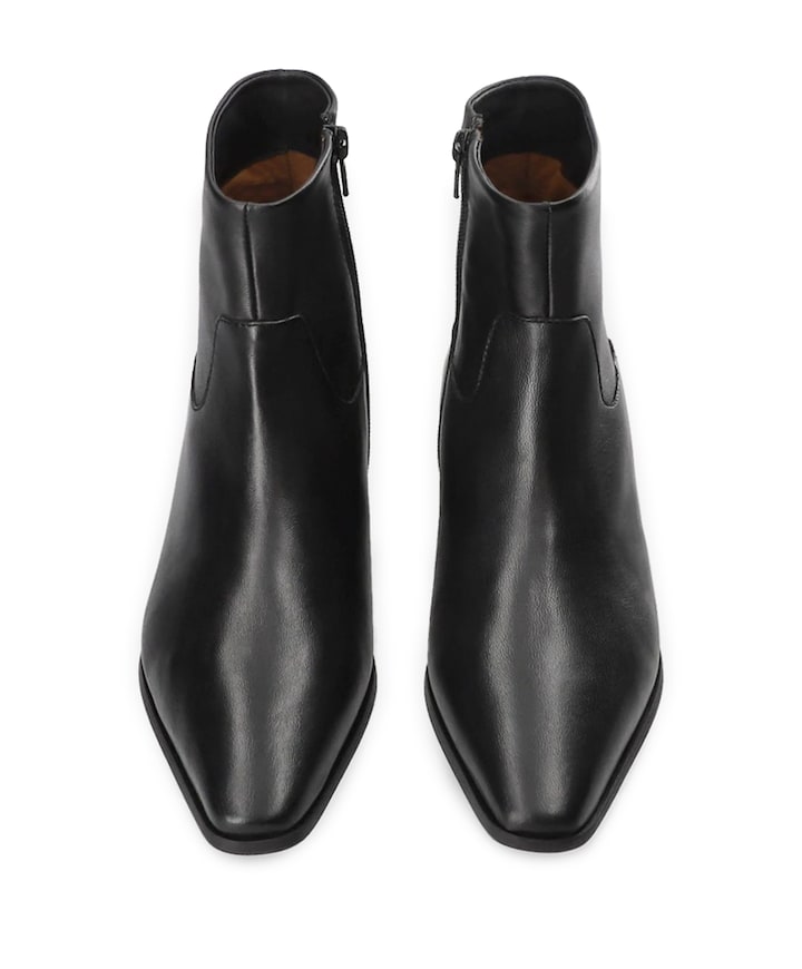 dames enkellaarzen zwart