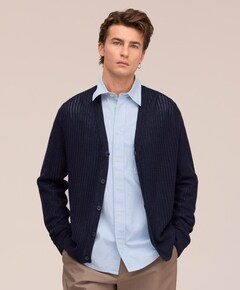 Heren vest blauw