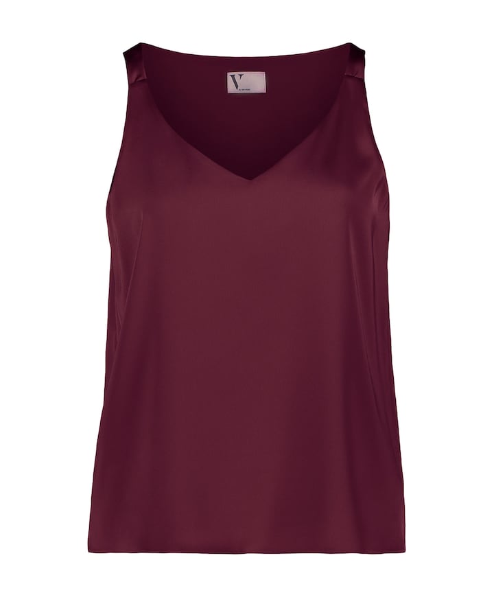 Dames top bordeaux
