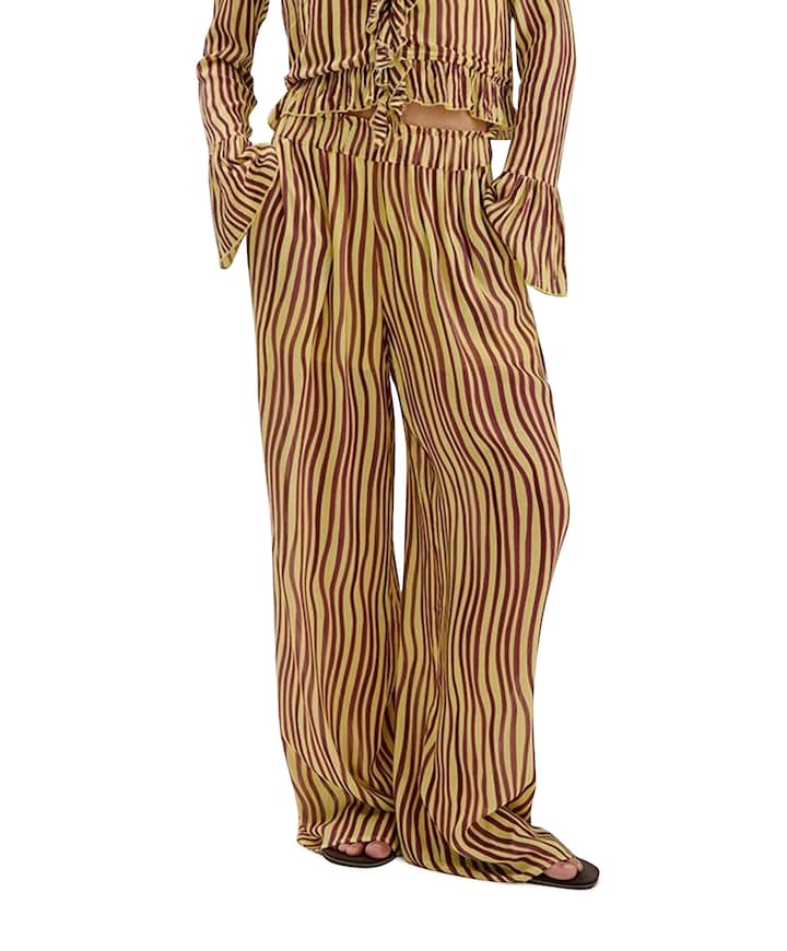 RILEY-PA dames broek geel