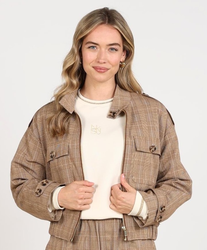 Dames jas beige