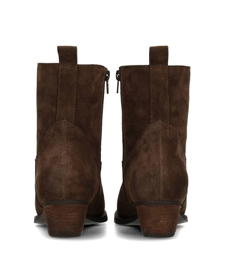 Rose dames enkellaarzen bruin