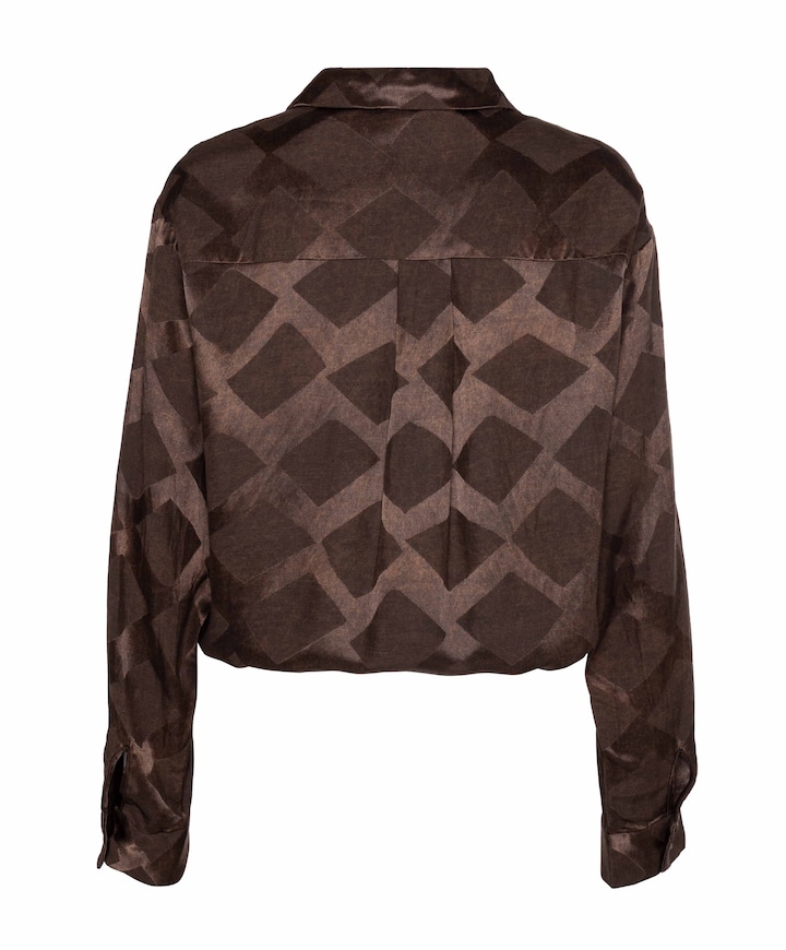 Dames blouse bruin