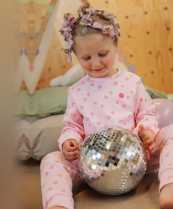 Meisjes pyjamaset roze