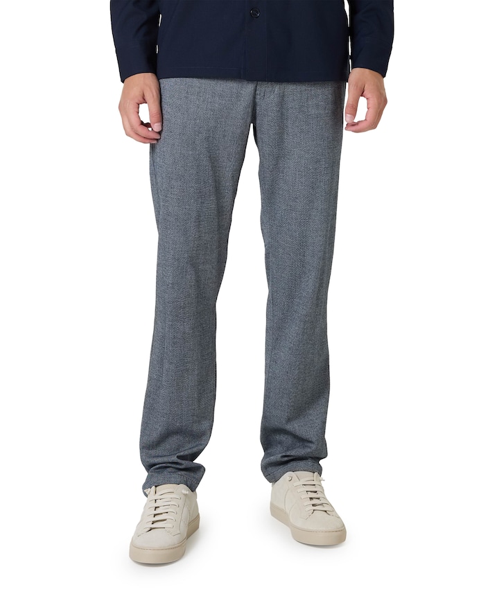 MAparker heren pantalon blauw