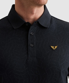 Heren polo blauw