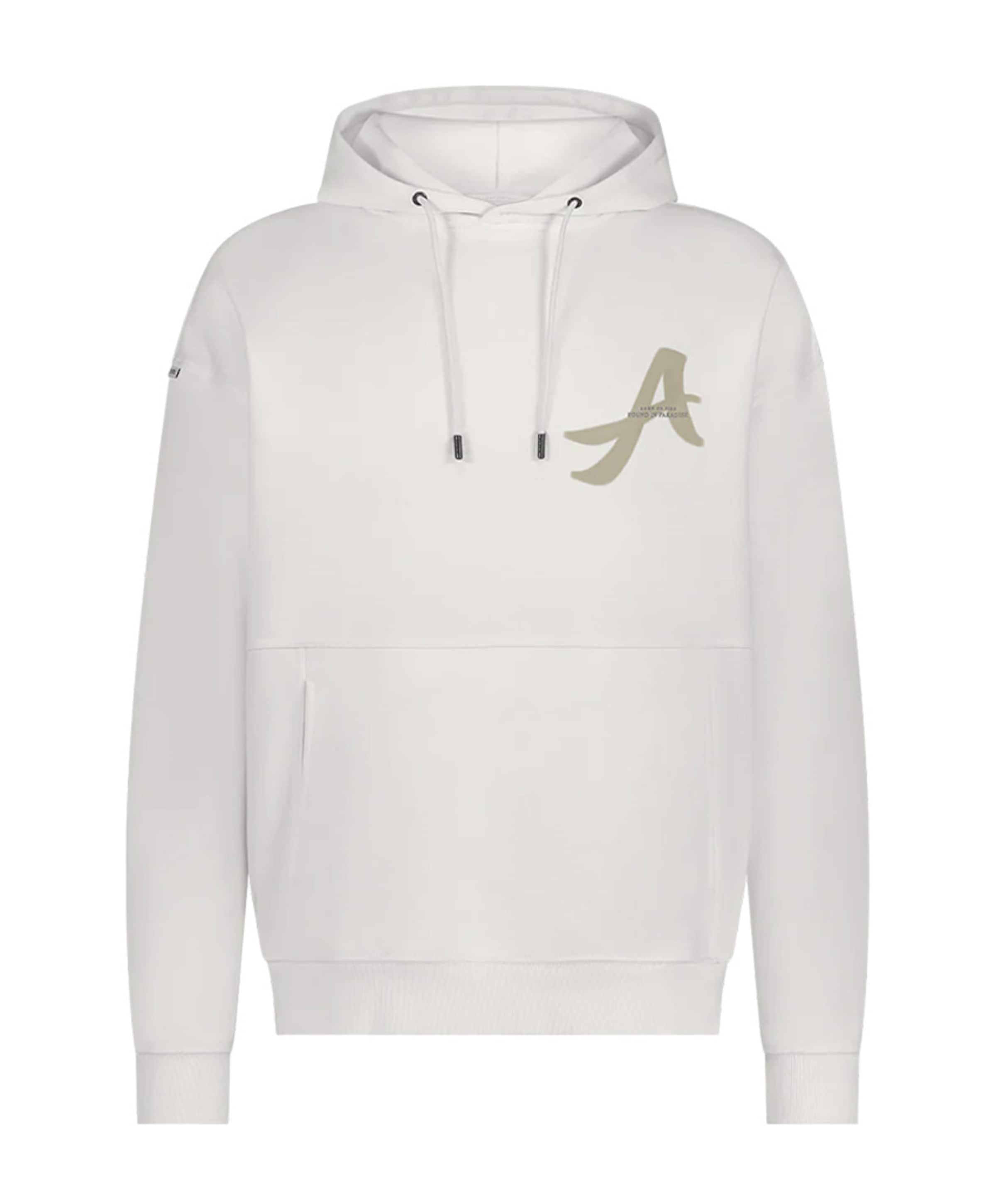 Heren hoodie ecru