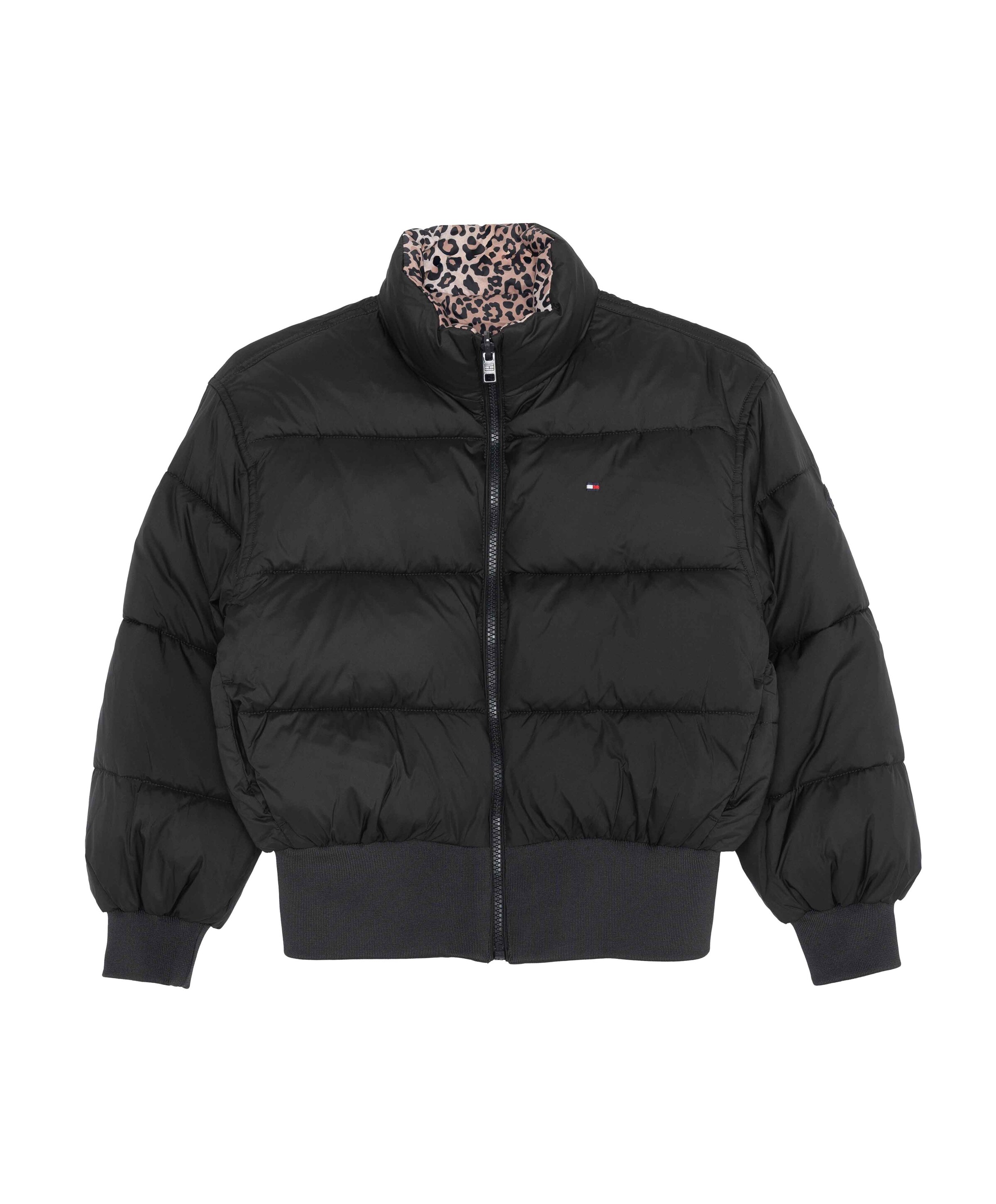 Omkeerbare jas zwart