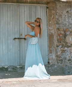 Dames jurk blauw