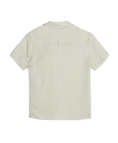 Jongens overhemd korte mouw beige