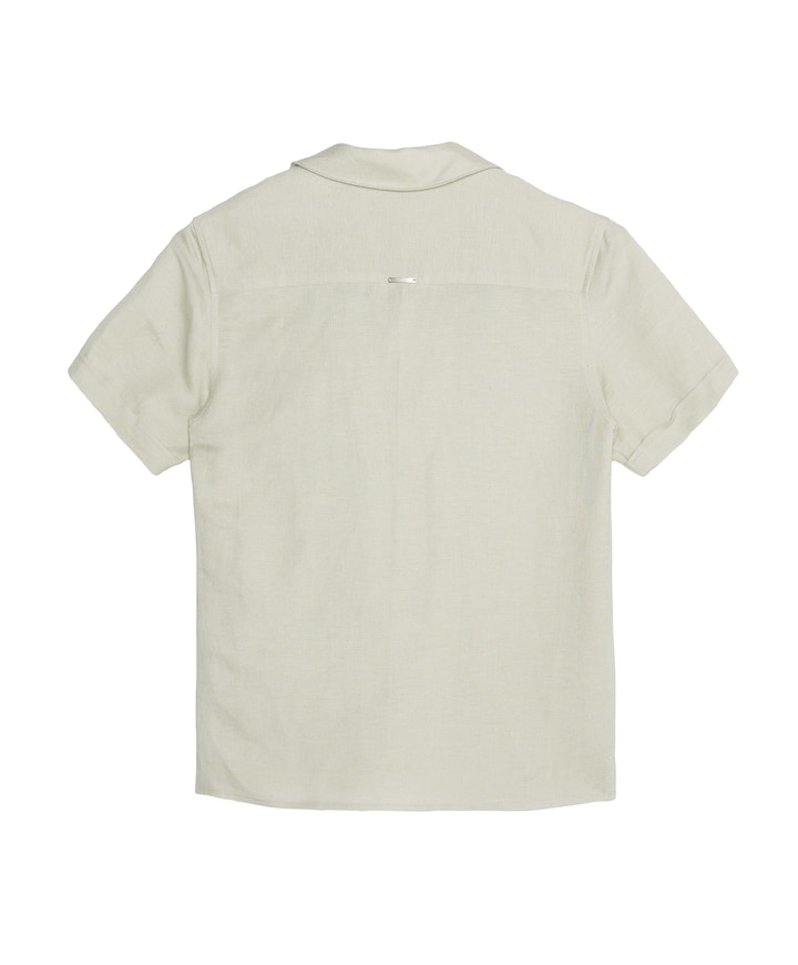 Jongens overhemd korte mouw beige