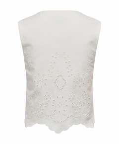 Dames gilet ecru