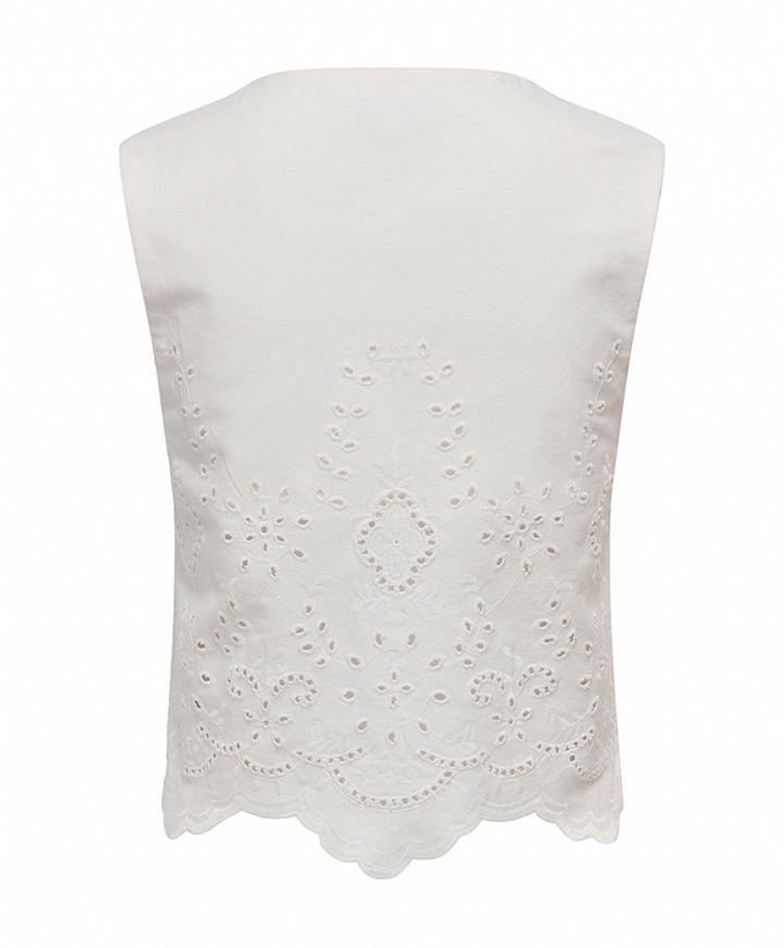 Dames gilet ecru