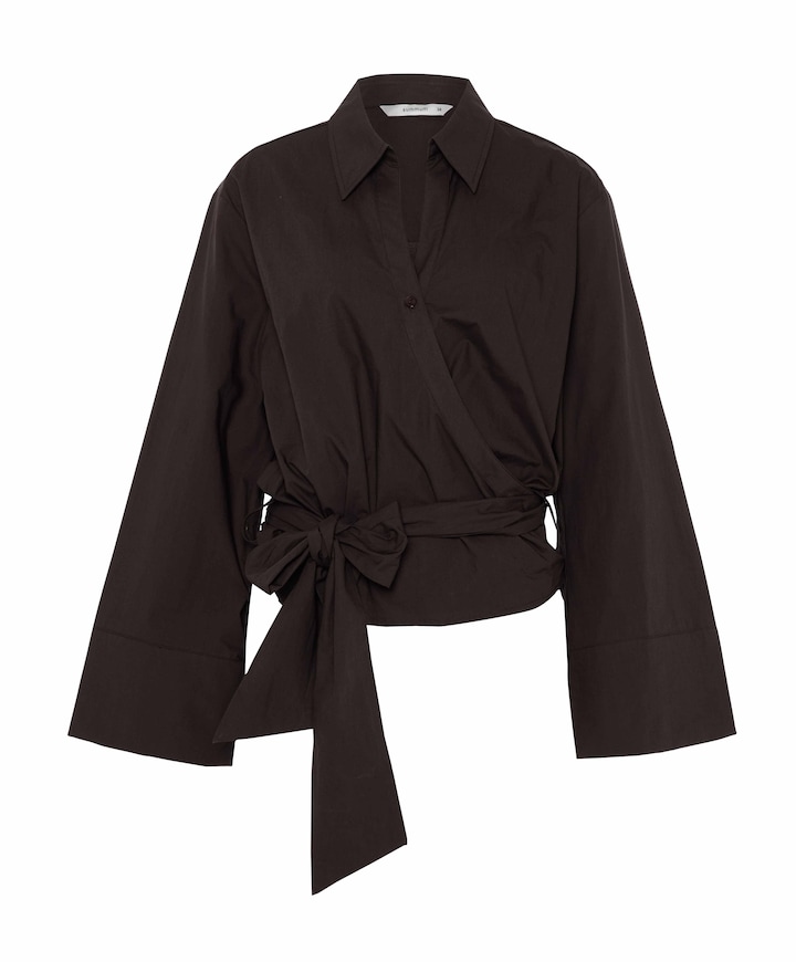 Dames blouse bruin
