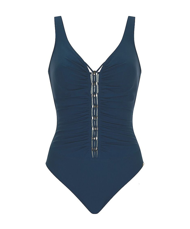 Dames badpak blauw