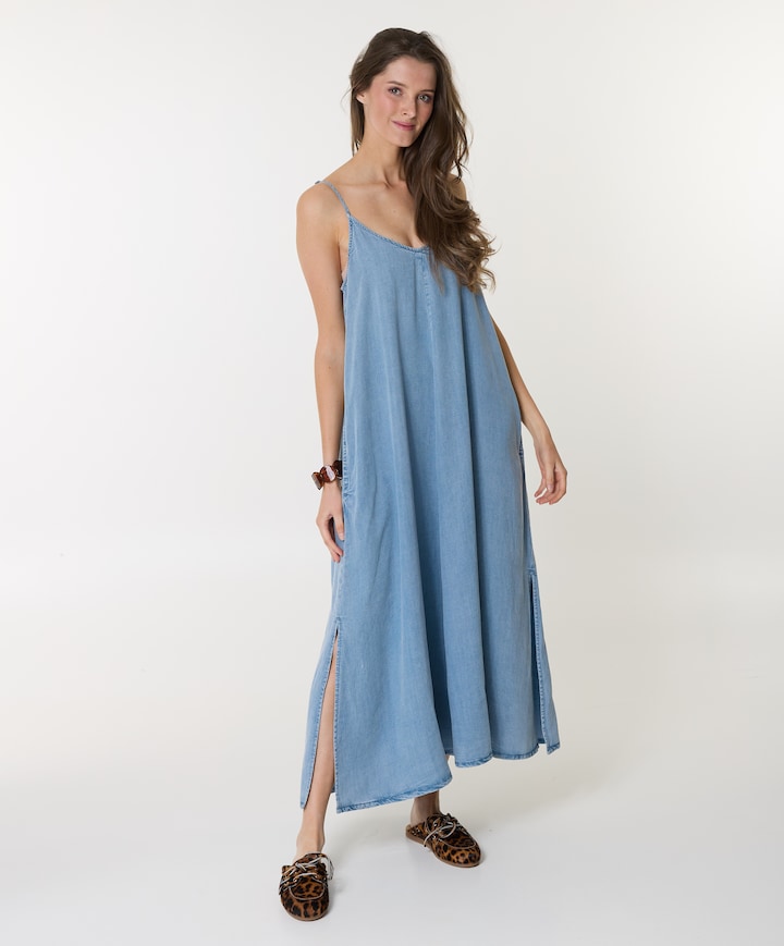 Dames jurk blauw