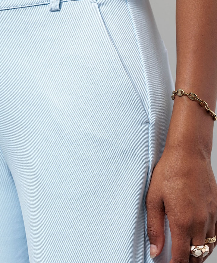 Luz twill broek blauw