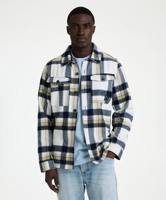 Heren overshirt blauw