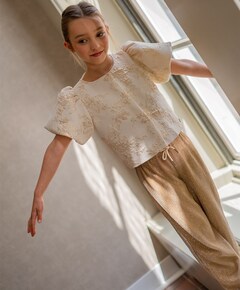 Flora meisjes broek goud