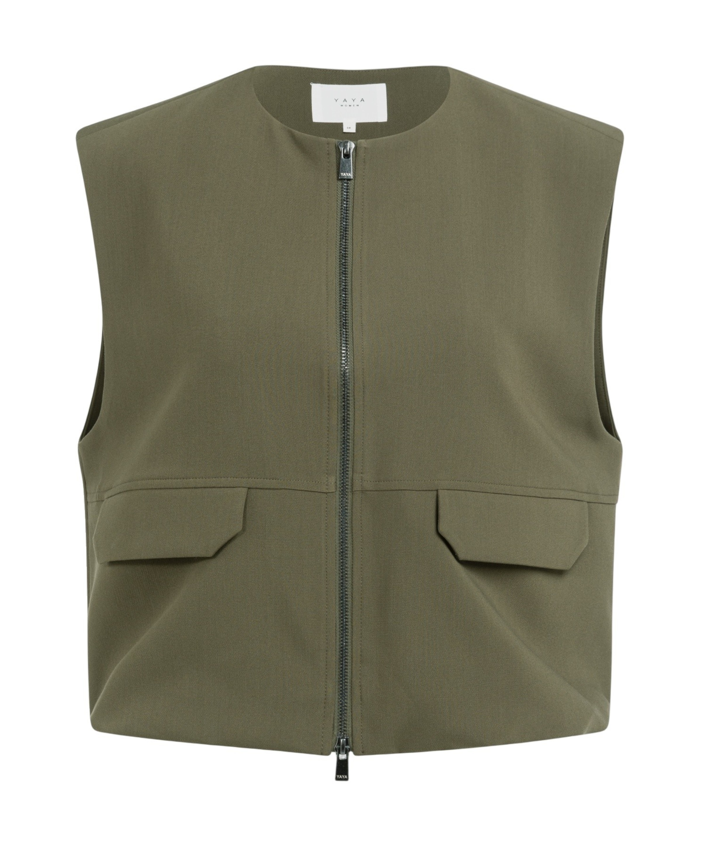 Dames gilet groen