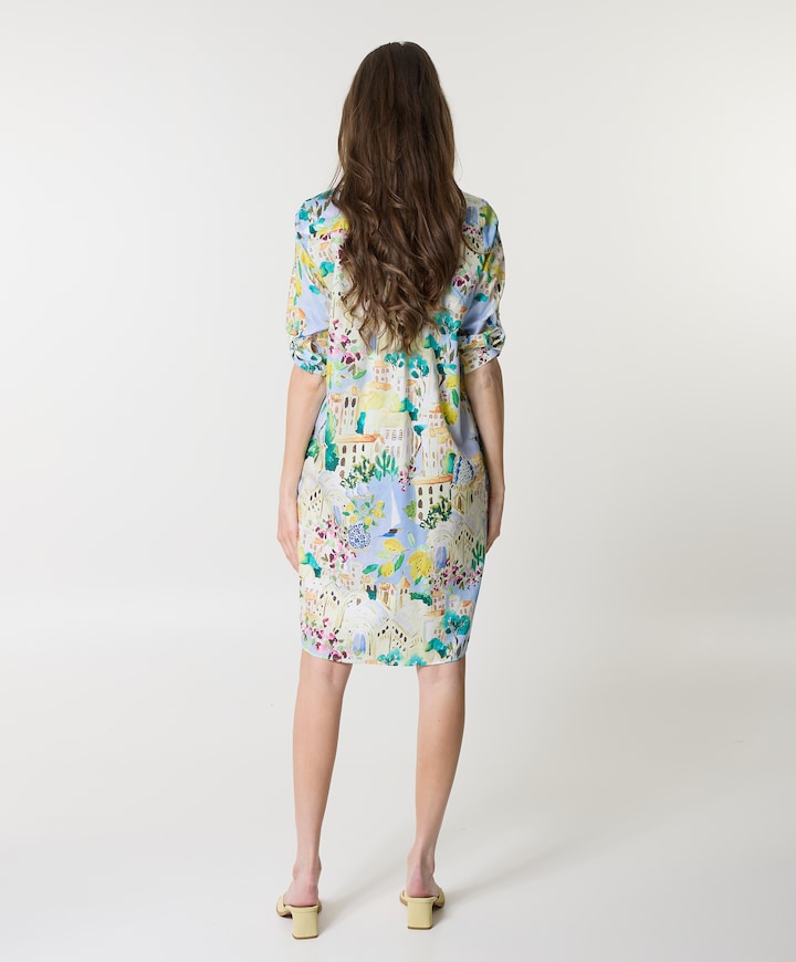 Dames jurk blauw