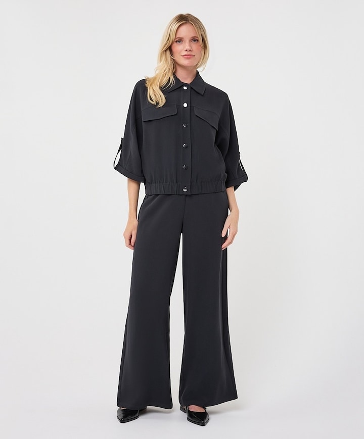 Dames blouse grijs