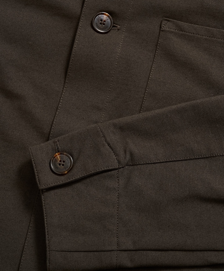 Heren overshirt bruin