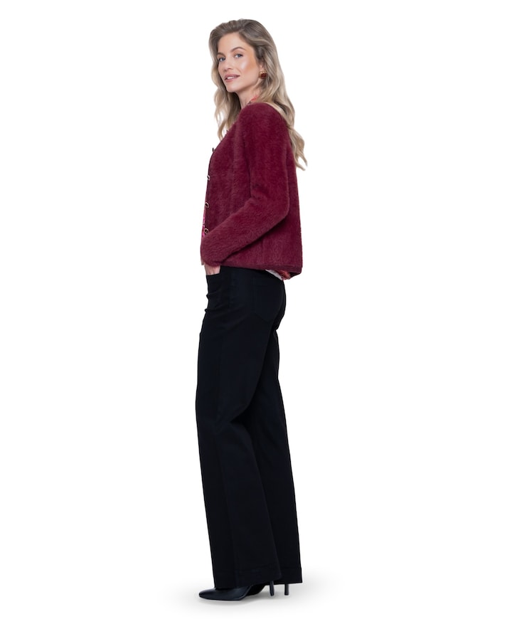 Coloured dames jeans zwart