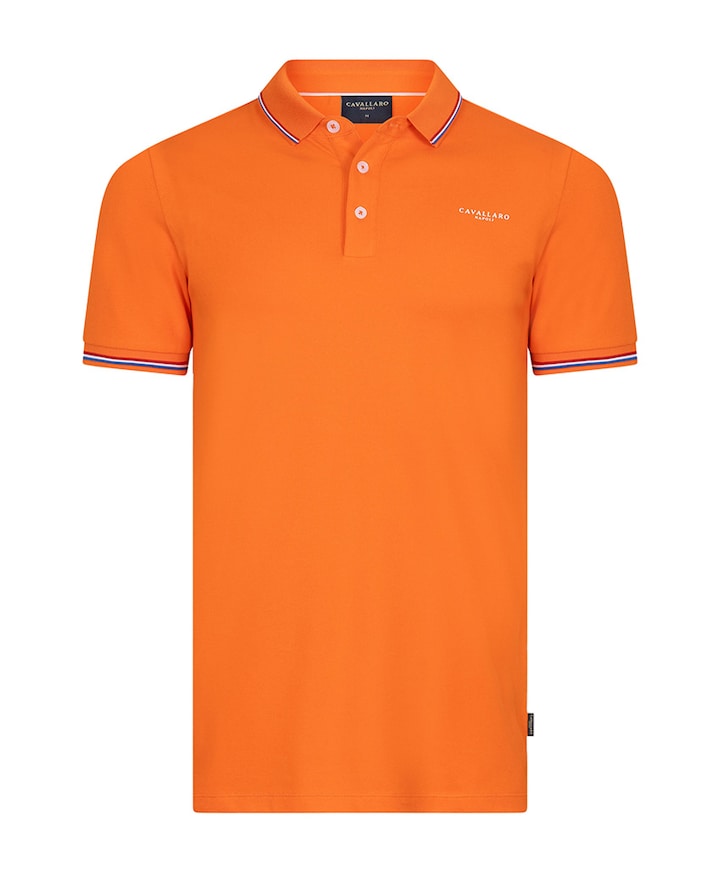 Heren polo oranje