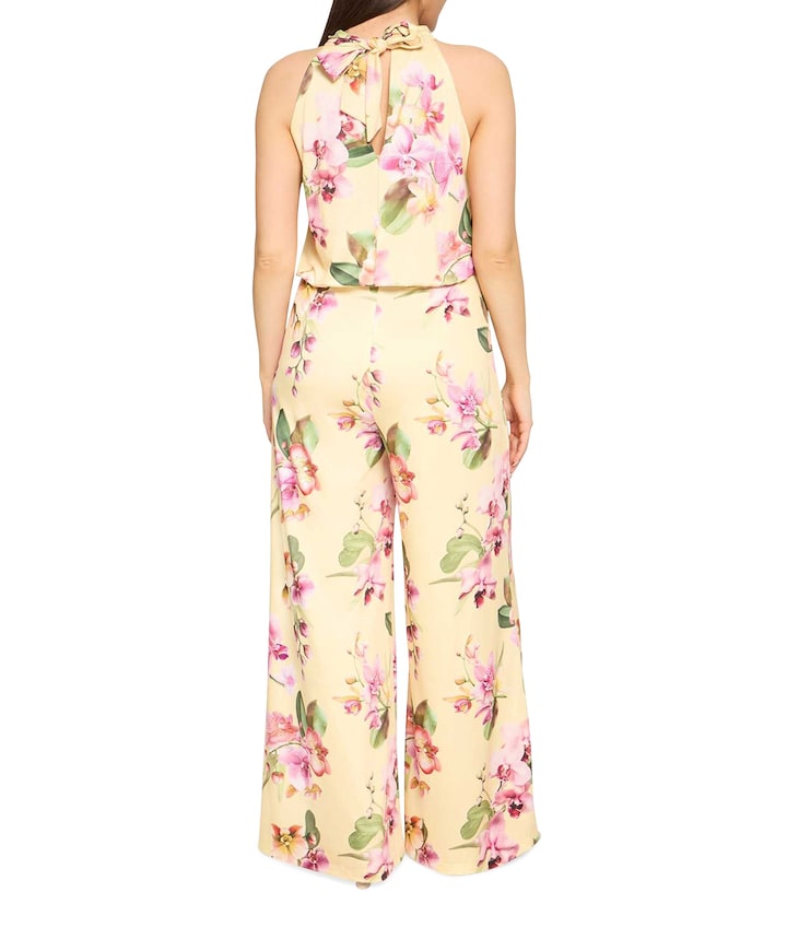 Overall Lang ohne Arm dames jumpsuit geel
