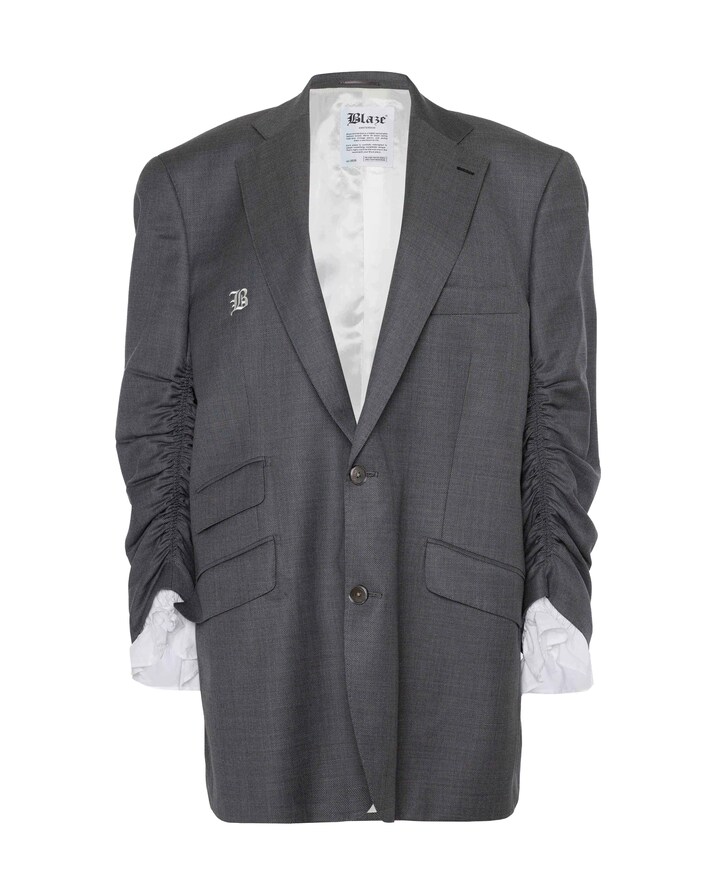 Dames blazer grijs